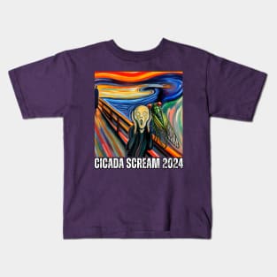 Cicada scream 2024 Kids T-Shirt